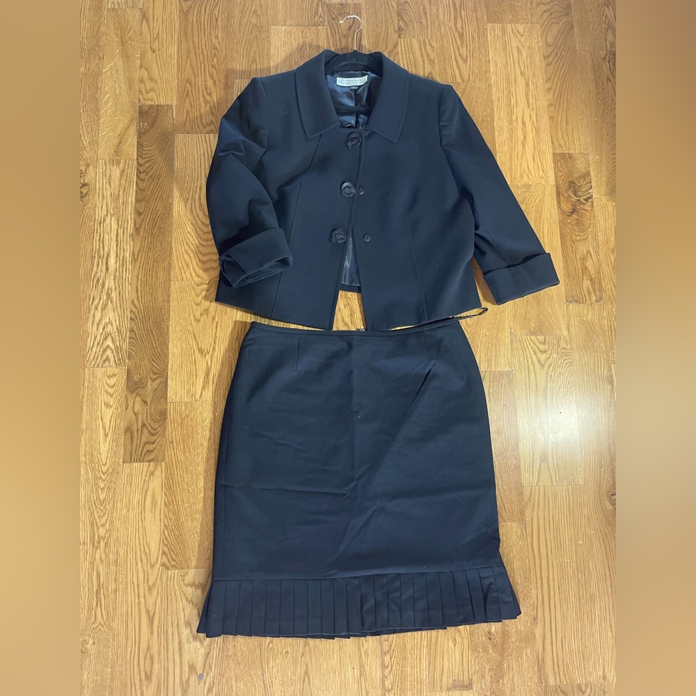 Tahari ASL | Black Skirt Suit | Size 14 | like New